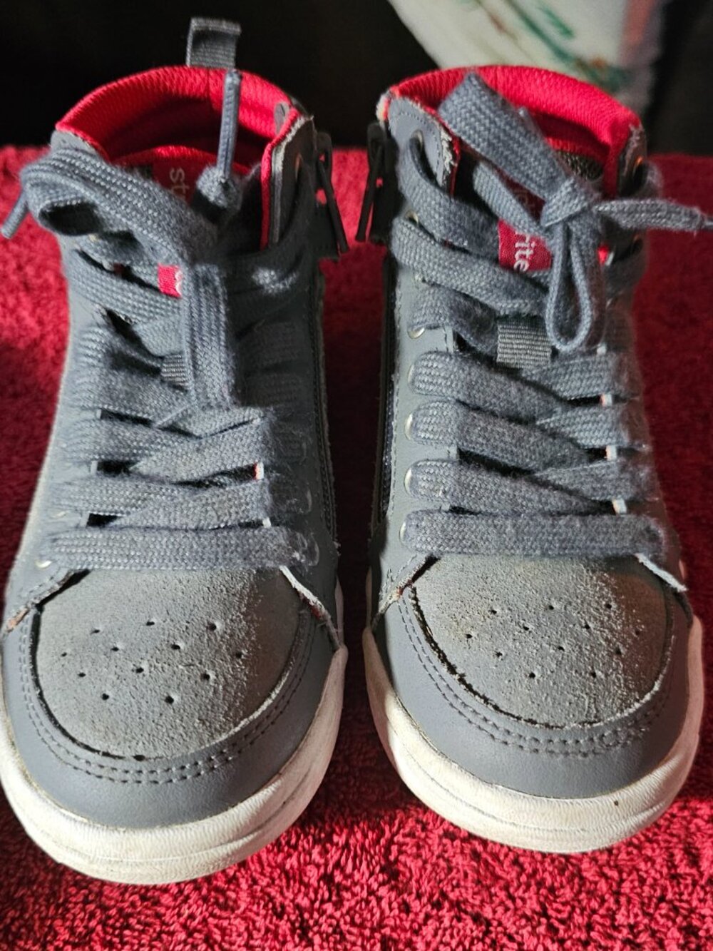 Stride Rite - Boys Made 2 Play - Kids' Mid Lace Sneaker Dark Gray - Size 11.5 M